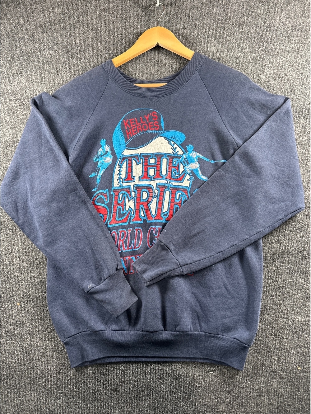 Vintage Kelly’s Heroes The Series World Champs Minnesota Sweatshirt Navy 90s
